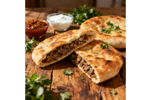 Authentic Hunza Chapshuro – Traditional Meat Stuffed Bread (Hunza Pizza)