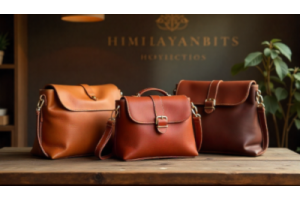 Handcrafted Hunza leather handbags by HimalayanBits showcasing artisan craftsmanship and timeless design