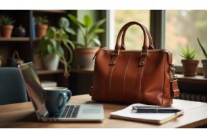 HimalayanBits tote bag for work showcasing elegant design, premium materials, and practical compartments for professionals