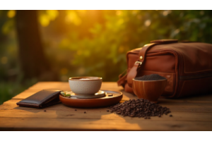 Leather bag and shoes being naturally deodorized at home using Hunza-inspired methods