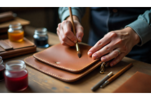 Restoring the color of leather bags, wallets, cross bags, and belts using leather dye and conditioners