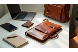 Leather bags and wallets for busy professionals designed for everyday work use and a polished professional look