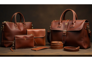 High-quality leather bag showing natural patina, craftsmanship, and durability