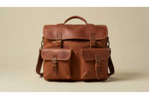 Premium handcrafted leather travel bag with durable stitching