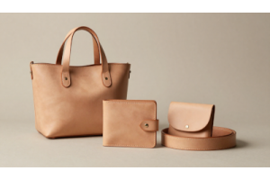 Handcrafted minimalist leather goods highlighting simple design, quality leather, and timeless craftsmanship