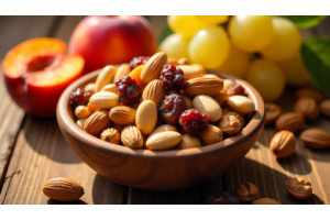 Top 5 dry fruits including almonds, cashews, raisins, dates, and walnuts for summer immunity boost