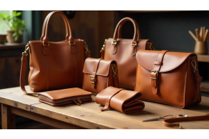 Handmade leather bag showcasing unique craftsmanship, durability, and stylish design