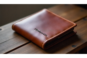 Handmade leather wallet showcasing craftsmanship, durability, and stylish design