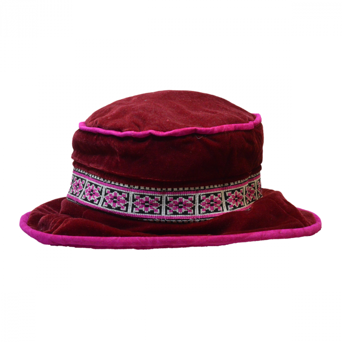 Velvet Cloche Hat |Wool Felt Top Hat - Handmade Vintage  display picture 3