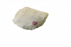 Natural Ruby in White Feldspar Matrix – Raw Corundum Gemstone Specimen Natural Ruby in White Feldspar Matrix 10
