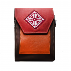 Cross shoulder Yak leather bag, hand stitched embroidery, bag, handbag|Brown bag CSYLB-Brown bag 5500