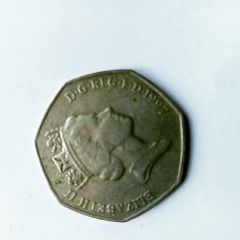 I997 50 FIFTY PENCE QUEEN ELIZABETH COIN PQE-1997 10000