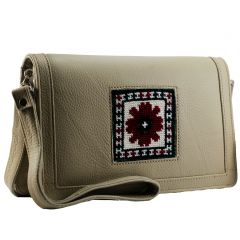 Embroidered Cross-Body Shoulder Small Size Bag Handmade Flower Embroidered Bag Trend Embroidery white Embroidered-Cross-Body-Shoulder-Small-Size-Bag-white 7000