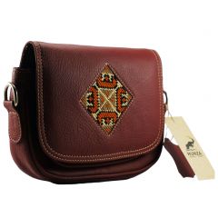 Embroidered Cross-Body Shoulder Red Bag Handmade Flower Embroidered Bag Trend Embroidery Embroidered-Cross-Body-Shoulder-Red-Bag 4000