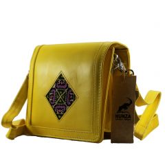 Embroidered Cross-Body Shoulder Bag Handmade Flower Embroidered Bag Trend Embroidery yellow Embroidered-Cross-Body-Shoulder-Bag-yellow 6500