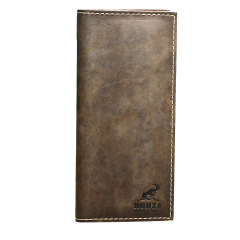 Large Size | Yak Leather | Ibex Engraved Bifold Vintage Wallet|Dark Brown LSYLIE-Dark Brown 2800