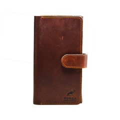 Large Size | Yak Leather | Ibex Engraved Bifold Vintage Wallet|light Brown LSYLIE-Brown 2800