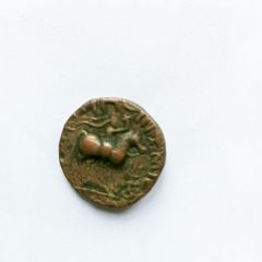 Bronze drachm of Soter Megas (c.80-100 AD), Taxila mint, Kushan Empire BDSM-Tmke 10000