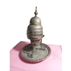 Vintage Brass Copper Moroccan Arabic Incense Burner Engraved Plate Vintage Brass Copper Moroccan 30000