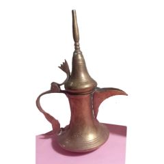 Vintage Brass Arabic Dallah Coffee Pot Vintage Brass Arabic Dallah Coffee Pot 10000