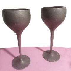 Goblets Brass India Heavy Brass Silver Plated Tall Set of 2 Goblets Brass India Heavy Brass Silver Plated Tall Set of 2 10000