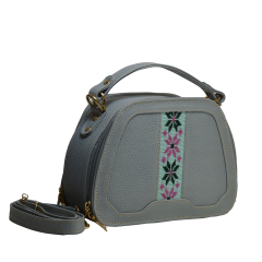 Yak Leather Crossbody | D-S Type | Bag With Cross - Strap & Handcrafted Embroidery YLC-DM 10000