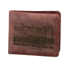 Yak Leather | Baltit Fort Engraved Bifold Vintage Wallet|dark-brown YLBFE-Dark-brown 2400