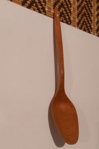 Apricot wood |wooden-soup-spoon |handmade |handcrafted |wooden |crafted. wooden soup spoon 600