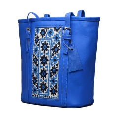 Yak Leather Tote Bag With Handmade Embroidery YLTB-Bag 8000