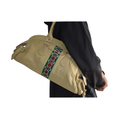 Hunza Leather yellow green leather handbag Hunza Leather yellow green leather handbag 1450