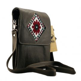 Cross shoulder leather bag, hand stitched embroidery, bag, handbag, coal Cross-houlder-leather-bag-coal 4500