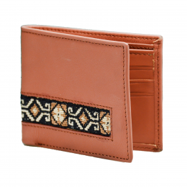 Yak Leather Embroidered Gents Wallet|brown YLEG-brown 2000