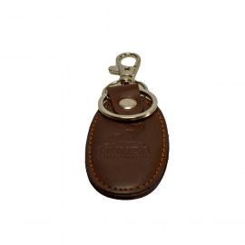Premium Leather|Ibex Engraved Medium Sized Keychain PLIEM 500