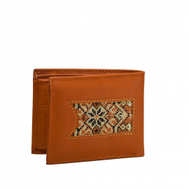 Original Leather & HandCrafted Horizontal Curved Embroidery Fancy Gents Wallet OLHHC-Fancy 2500
