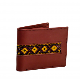 Original Leather & HandCrafted Horizontal Embroidery Fancy Gents Wallet OLHHE-Fancy-wallet 2500