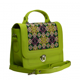 Yak Leather Top Handle Bag With Crossbody Strap & HandCrafted Embroidery YLT_Crossbody-Strap-HandCrafted-Embroidery 12000