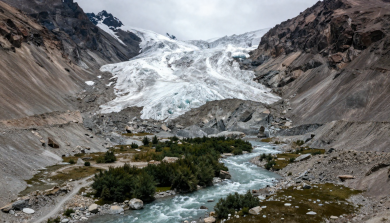 Climate change affecting the ecosystem of Hunza and Gilgit-Baltistan with melting glaciers, rivers, and mountain landscapes