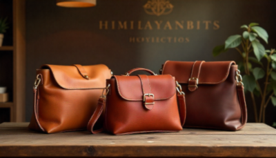 Handcrafted Hunza leather handbags by HimalayanBits showcasing artisan craftsmanship and timeless design