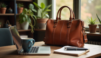 HimalayanBits tote bag for work showcasing elegant design, premium materials, and practical compartments for professionals