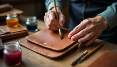 Restoring the color of leather bags, wallets, cross bags, and belts using leather dye and conditioners