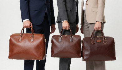 Leather bags for men and women designed as essential workwear for modern professionals