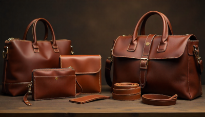 High-quality leather bag showing natural patina, craftsmanship, and durability