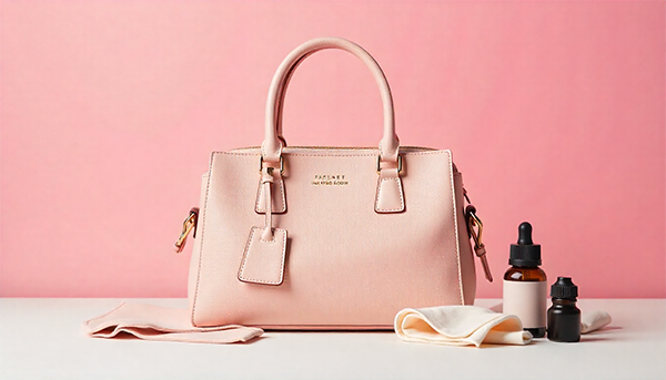 Removing ink stains from a white leather purse safely at home