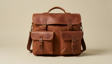 Premium handcrafted leather travel bag with durable stitching