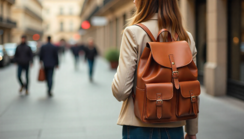Handmade leather backpack showcasing timeless style, durability, and craftsmanship
