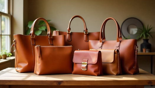 Collection of durable and eco-friendly leather bags showcasing sustainable craftsmanship and timeless style”