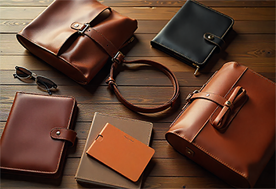 Eco-friendly leather bag representing sustainable leather shopping in 2026